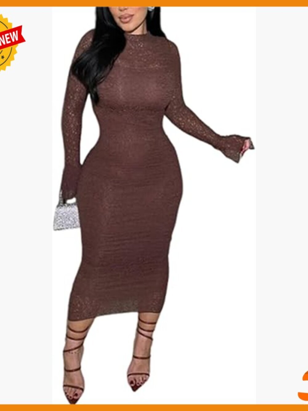Lace Bodycon Midi Dress for Wedding Guest Cocktail Party Formal